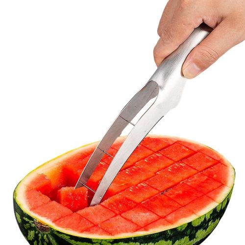 Bvizyelck Watermelon Cutter for Cubes, Watermelon Slicer Cutter Tool | Stainless Steel Manual Watermelon Slicer Cutter - Pitaya Cutting Kitchen Gadget