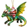 Ornamento Drago da Equitazione 2.5D