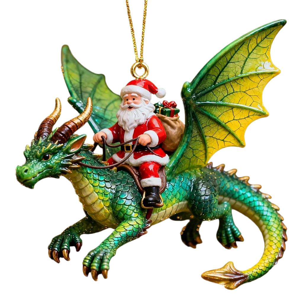 Ornamento Drago da Equitazione 2.5D