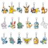 Pokemon Kawaii Acrylic Keychain Elfin Figure Pikachu Bulbasaur Psyduck Squirtle Gengar Meowth Cute Pendant Dolls Boys Gifts