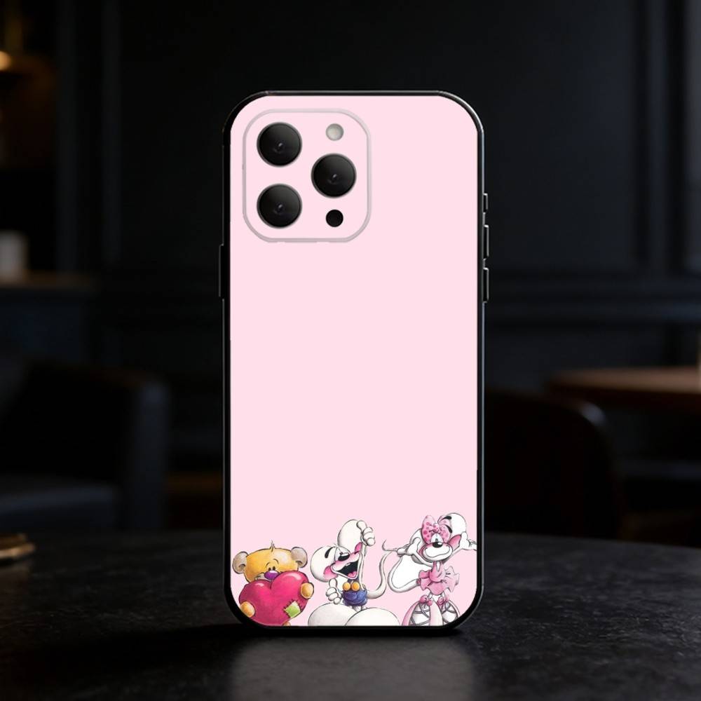 

cartoon Diddl Mouse Phone Case For iPhone 17,16,15,14,13,12,11 Plus,Pro,Max,Mini Silicone black Soft Cover iPhone16se4