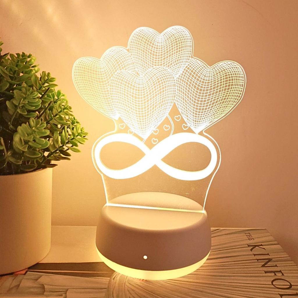 USB 3D Night Light Bedroom Decoration Christmas Decoration Fancy Lighting LED Room Light Gift Light