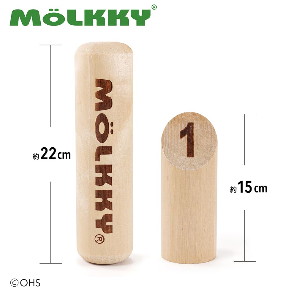 Japanese NEW Model TACTIC OHS Outdoor Mölkky (Official Product, MOLKKY) (Authentic, Official, Supply, Play, Tournament, Sports, Popular)