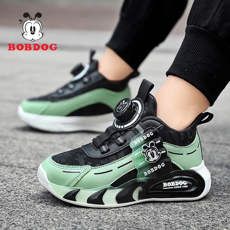Babu bean boys shoes 2025 spring new running shoes breathable mesh medium and older children's mesh shoes children's sports shoes