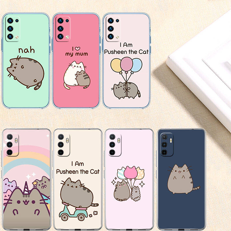 JO46 Pouzdro na telefon Pusheens Cat pro Motorola G34 G32 G31 G14 G84 G62 E32 G24 G72 G71 G73 G85 G200 G60S G60 G52 G51 G50 G42 G41 G32 G30