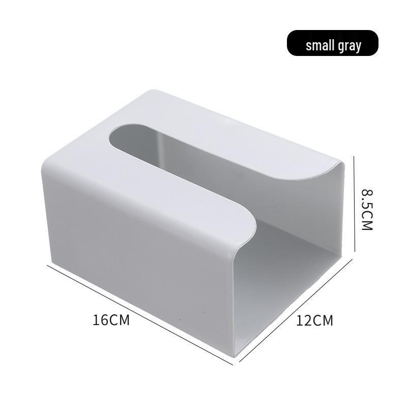 

Versatile Adhesive Tissue and Garbage Bag Storage Box for Wall or Cabinet Mounting