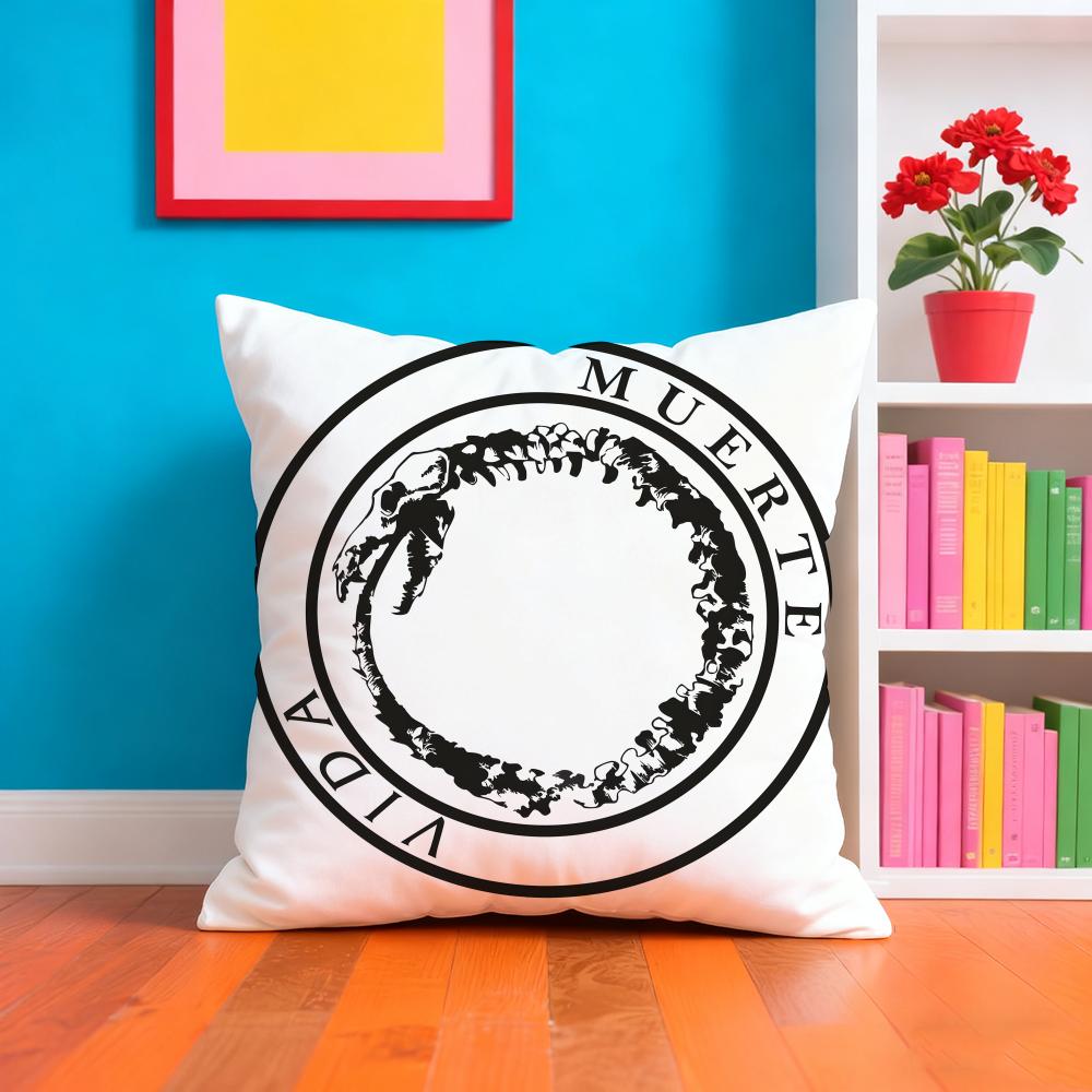 CCanserbero Singer Pillow Case Cushion Cover Soft  EasyWash Pillow Case  Versatile For Couch Bed Travel And Office