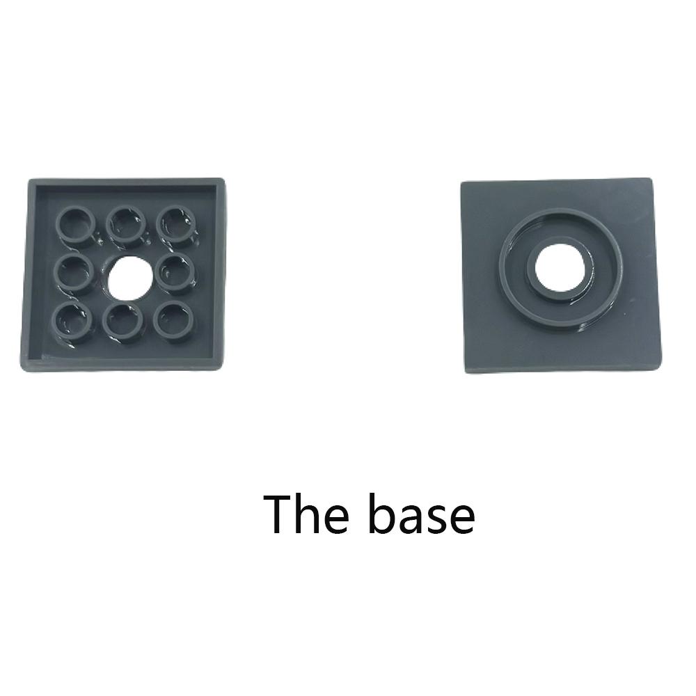 10 buc/5 seturi Blocuri de construcție pentru scenă MOC compatibile cu particule mici Blocuri de construcție cu plăci rotunde 4X4 Accesorii pentru conectori pentru asamblarea bazei turnantă