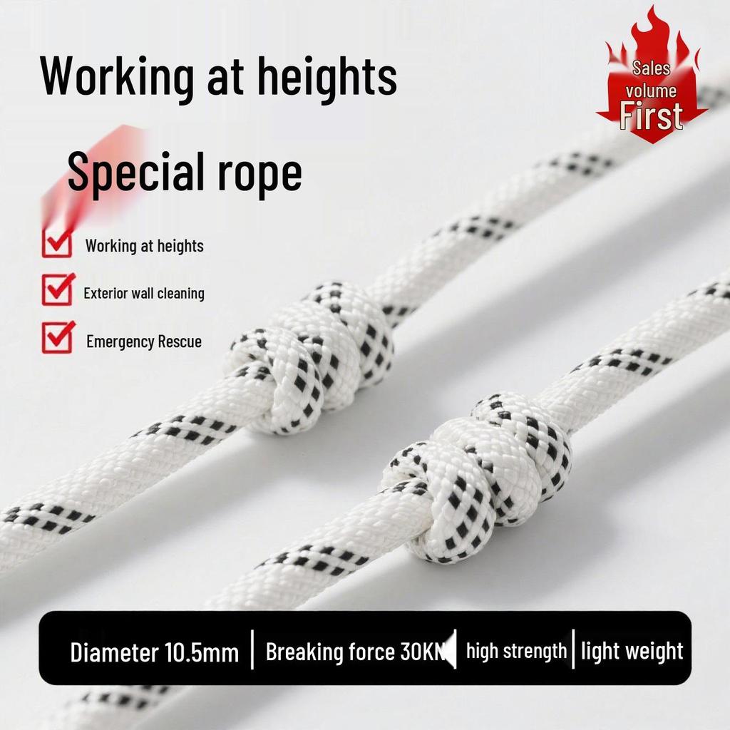 Chuanchuang 10.5mm Static Rope for Climbing, Rappelling, Rescue, and High-Altitude Safety