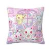 Custom Nordic Sanrio Jewelpet Anime Cushion Cover for Sofa Polyester Cartoon Kawaii Pillow Case Living Room Decoration