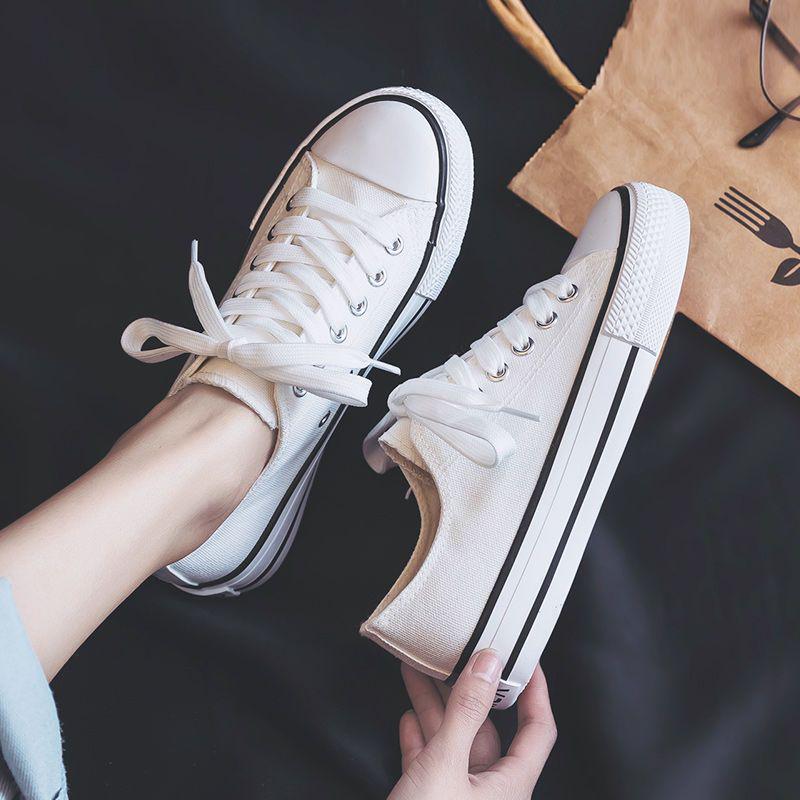Z Canvas Shoes - Women's 2025 Spring Ulzzang Trendy Harajuku Sneakers, Versatile White for Students and Couples.