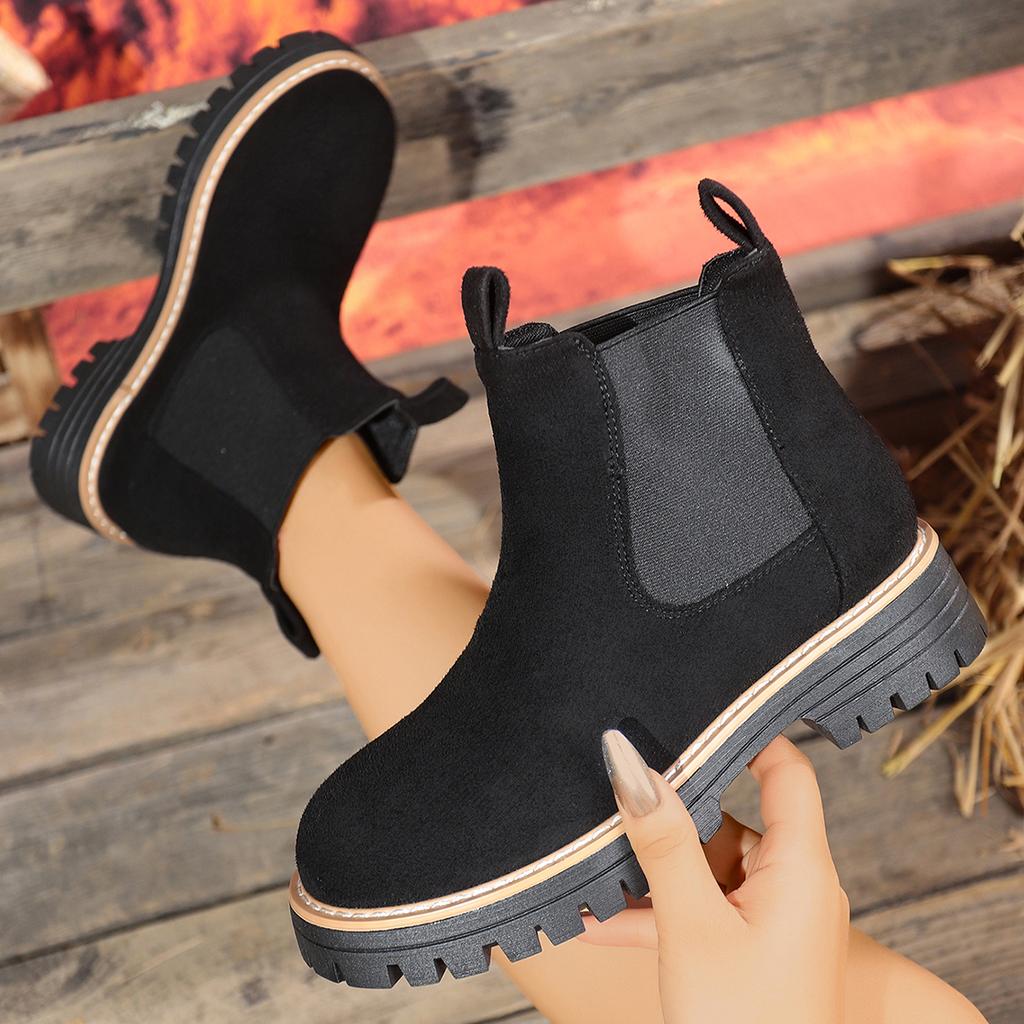 Woman Boots  New Winter Chelsea Boots Woman Plus Size Slip On Shoes for Women Classic Platform Ankle Boots Zapatos De Mujer