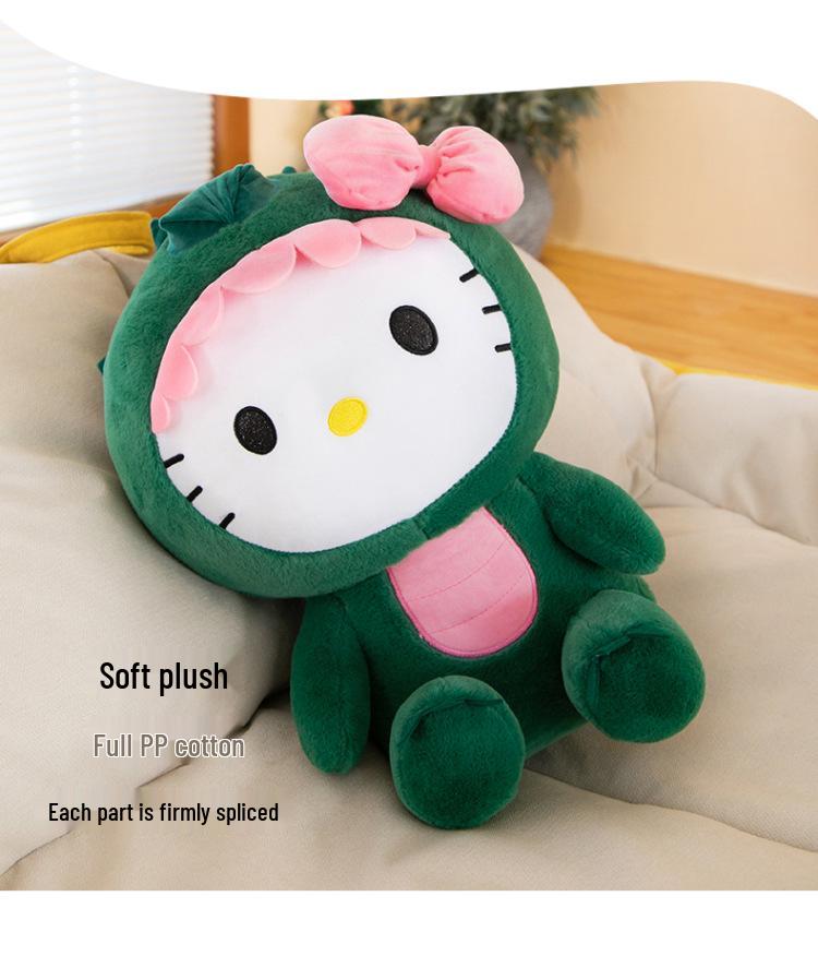 Hello Kitty Dinosaur Transformation Plush Toy - Creative Gift for Kids