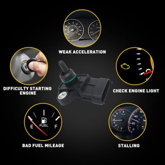 1/2Set For Santa Fe Accent Sonata Kia Soul Forte Manifold (MAP) Hyundai Sensor P