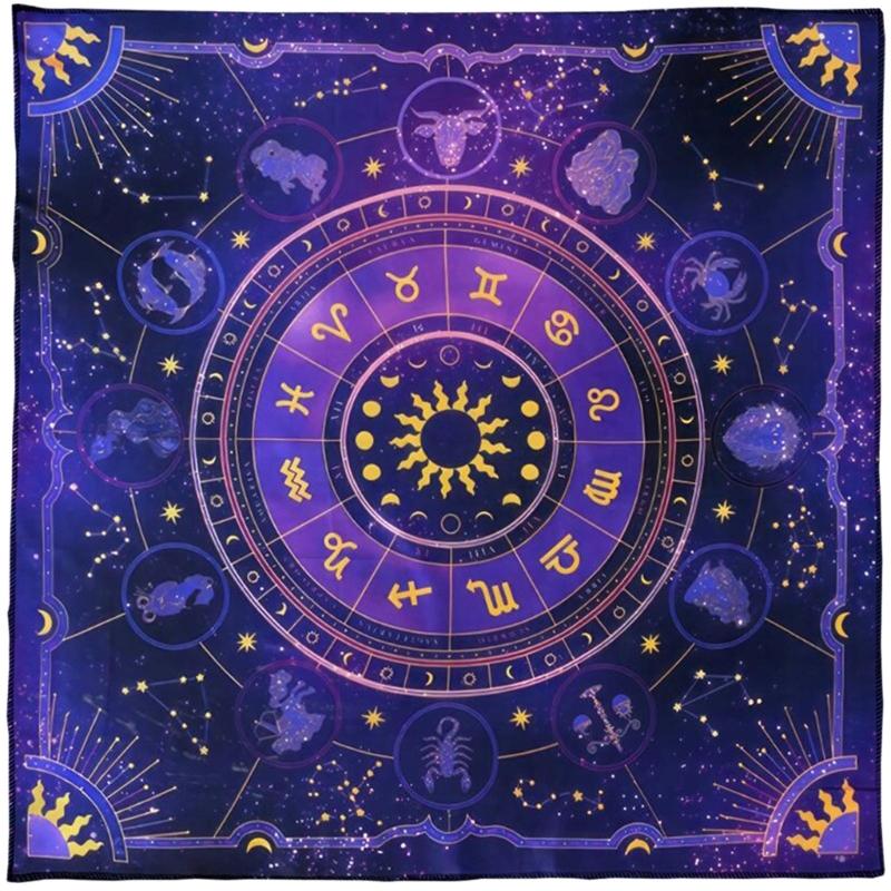 Square Altar Board Game Cards Pad Rune Table Cloth Metaphysical Board Game Mat