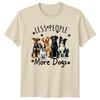 Less People More Dogs Dogs Graphic Tee Men???s T-Shirt Ladies Top