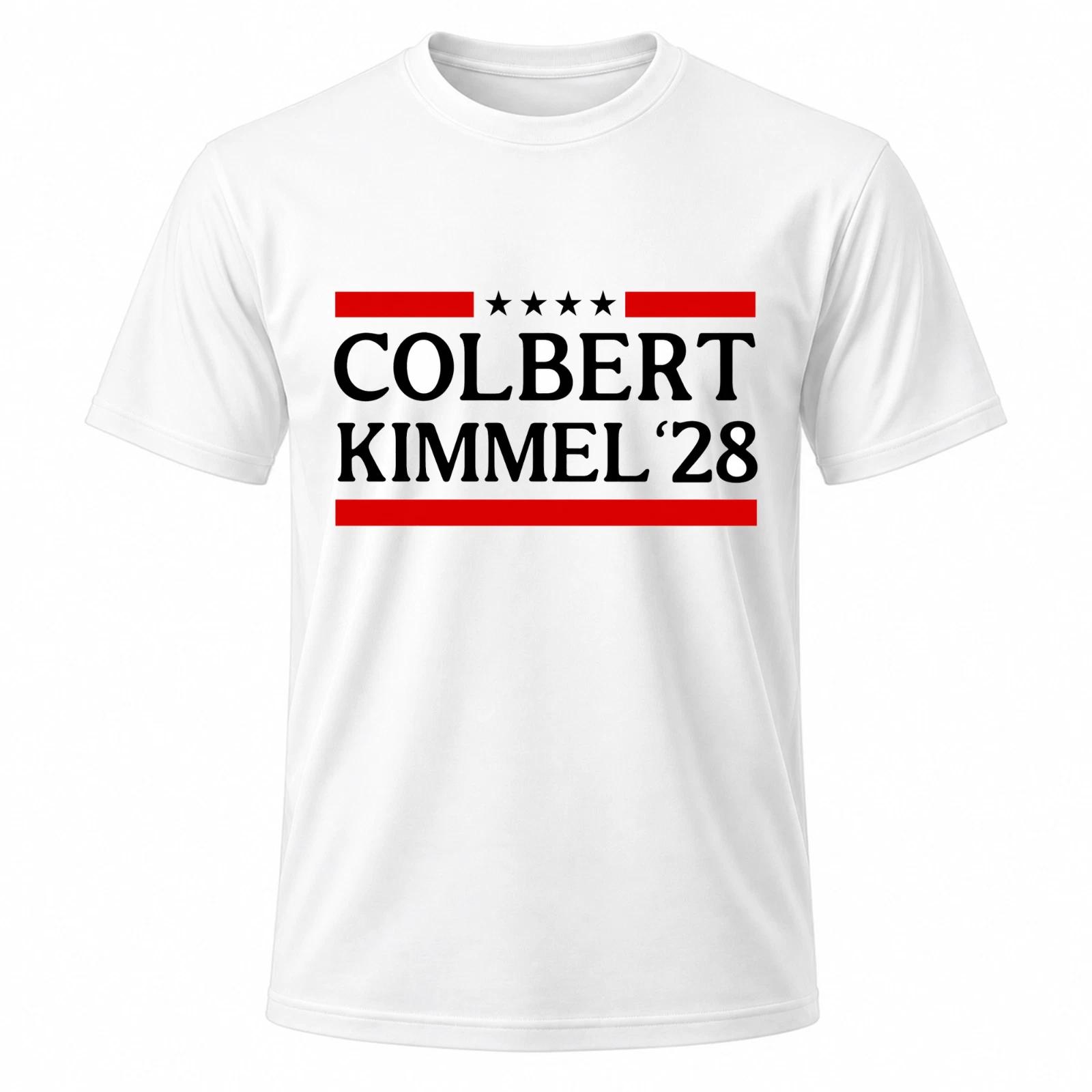 Colbert Kimmel 2028 Men s White Graphic T Shirt Freeships XXL
