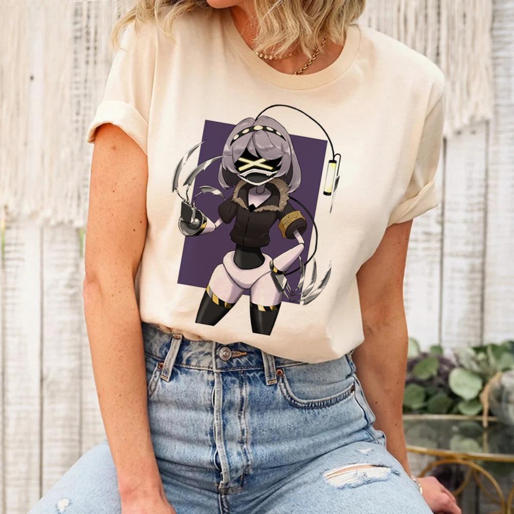 Murder Drones t-shirt dziewczęcy Oddychający lata 2000 Wygodny Kolorowy Graficzny Psychodeliczny t-shirt Popkultura Punk Oddychający hip hop