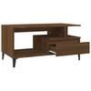  Coffee Table, Brown Oak 90x49x45 Cm, Wood-based Material