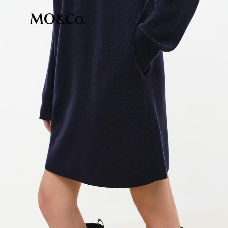 MO&Co. 100% Wool H-Line Mini Dress