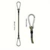 4pcs Outdoor Mountaineering Buckle 8mm Elastic Rope Tent Strap Camping Clothesline Luggage Binding Strap