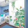 Creative Green Plant Wall Stickers Self-Adhesive 3D Wallpaper Removable Decorative Patterns for Home Background Wall Art
