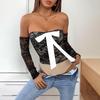 Sexy Summer Women Lace Bodysuits Solid Color Short Sleeve Boat Neck Tights Jumpsuits