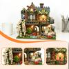 DIY Miniature House Kit Fairy Garden with Light Crafts Unique Gift for Birthday Accessories
