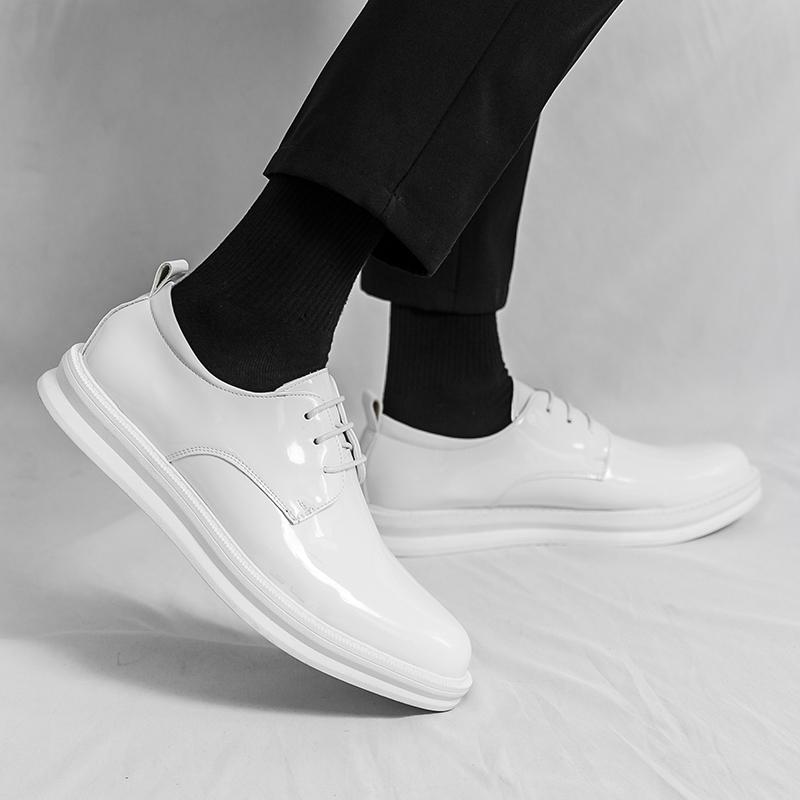 Fashion Classic Retro Comfort Men Artificial Leather Dress Oxfords Shoes Lace Up Office Business Casual Shoes Brand British Style Shoes