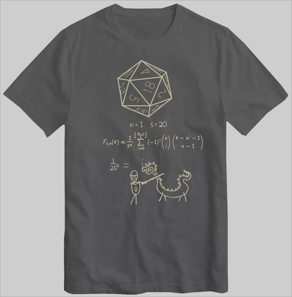 Funny The Science of 20 Sided Dice DnD D20 Meme T Shirts Meme Gen Z Alpha Tee Women Unisex Cotton Summer Oversized Brain Rot Humor