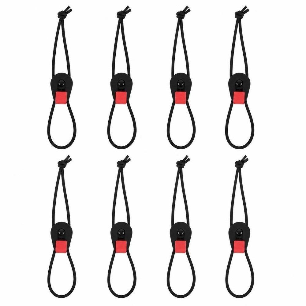 8PCS Reusable Fishing Rod Tie Elastic Rod Wrap Strap Durable Fishing Pole Strap  For Fly Rods