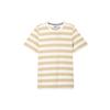 Originals Striped Round Neck Straight Short Sleeve T-Shirt Men Tops Beige IR7587