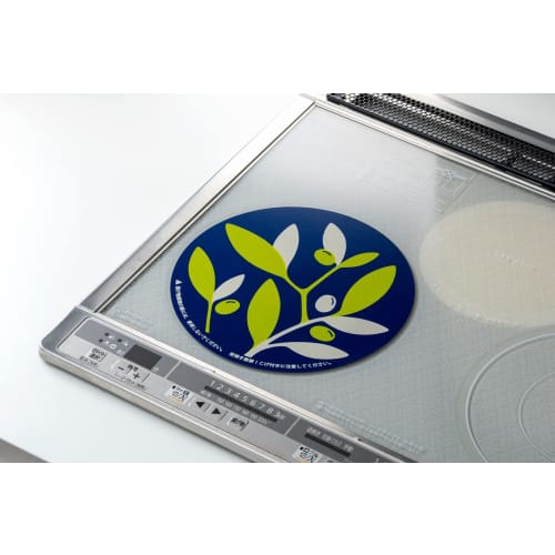 Takagi Metal IH Cooktop Mat, Washable, Diameter: Approx. 22cm, Olive Navy, SK-IMONB