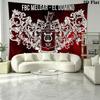 FBC MELGAR Wall Tapestry Aesthetic Wall Hanging Printed Fabric Blanket Decorative Tapestries for Bedroom Living Room Home Decor