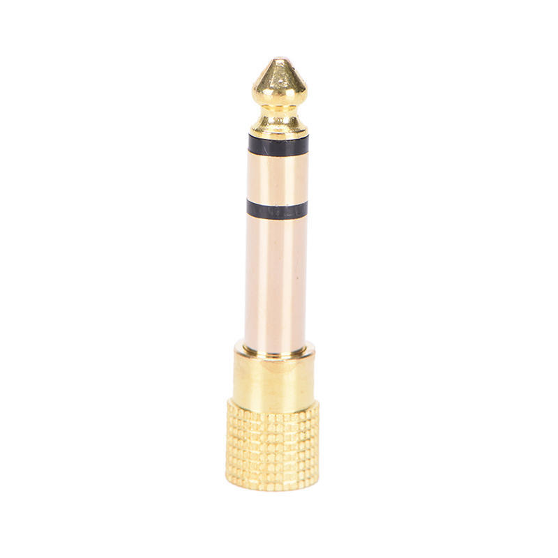 6.5Mm 1/4"Male Plug To 3.5Mm 1/8"Female Jack Stereo Headphone Audio Adapter