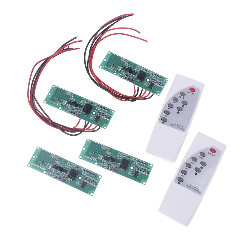 3,2V 3,7V Solar-Wandleuchten-Controller Platine mit Infrarot-Bewegungssensor, Zeitschaltung + Mikrowellen-Radar-Induktionsschalter