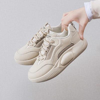 Cuir Légitime Dans La Forêt Chaussures pour Femmes Grande Taille Épais Tennis Chaussures de Sport d'Extérieur pour Salle de Sport pour Femmes