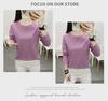 2023 Spring/Fall Women's Pure Cotton Round Neck Long-Sleeve T-Shirt for Middle-Aged Mothers, Plus Size, Loose Fit