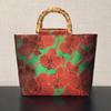 New Bamboo Knot Handbag High-End Colorful Retro Women's Handheld Heavy Embroidery Trendy Evening Bag 2026