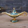 Aladdin Lamp Desktop Crafts Ornament Metal Crafts God Lamp Wishing Lamp Vintage Home Decoration Holiday Gift
