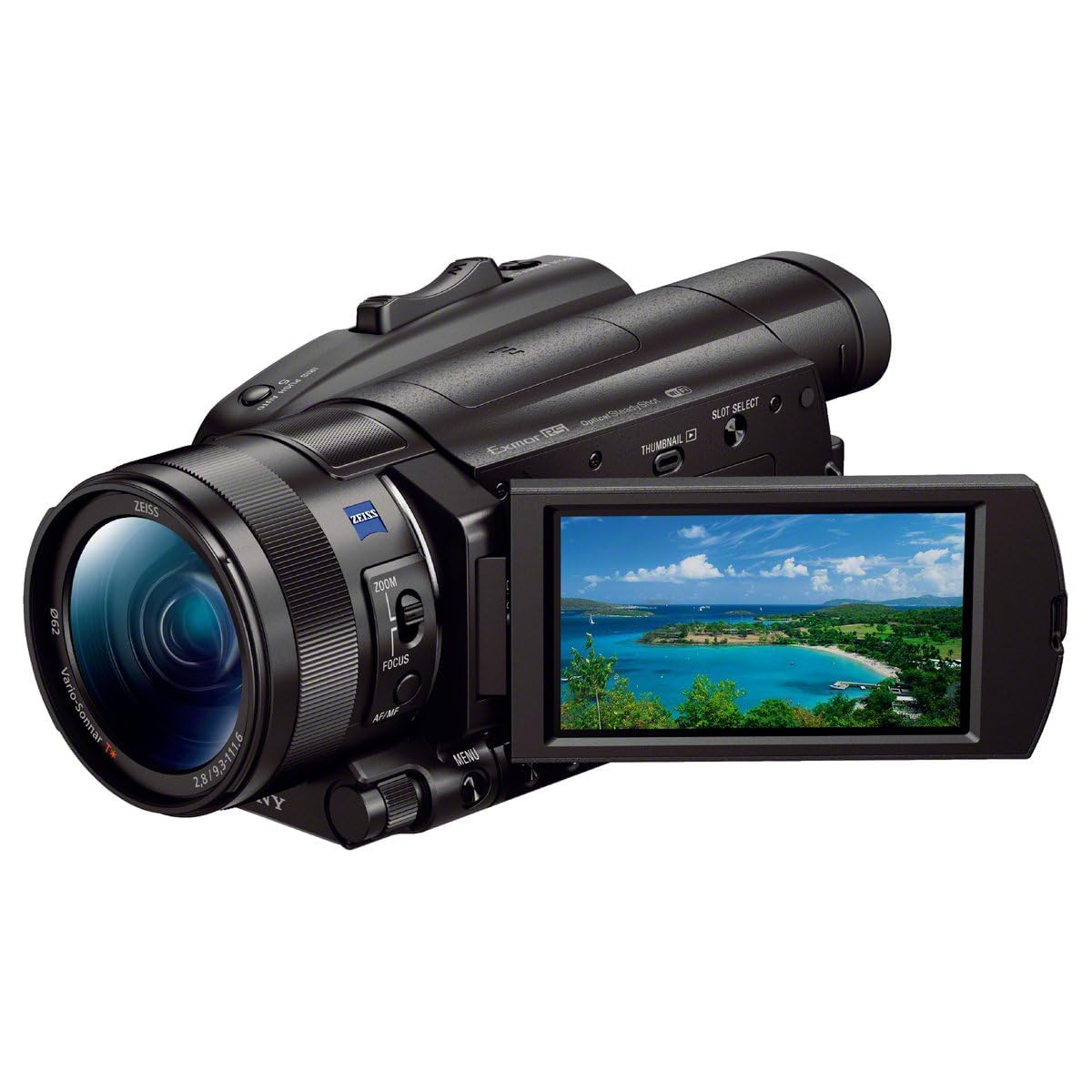 

SONY 4K Video Camera Handycam Black 12x Optical Zoom Type Exmor RS CMOS Sensor FDR-AX700 1.0 FDR-AX700