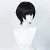 Anime Chainsaw Man Yoshida Hirofumi Cosplay Wig Short Black Heat Resistant Synthetic Hair Man Party Wigs