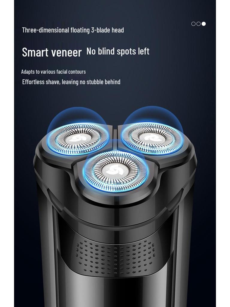 Chigo Men's Rechargeable Electric Shaver: Silent, Long-Lasting, Three-Head Design