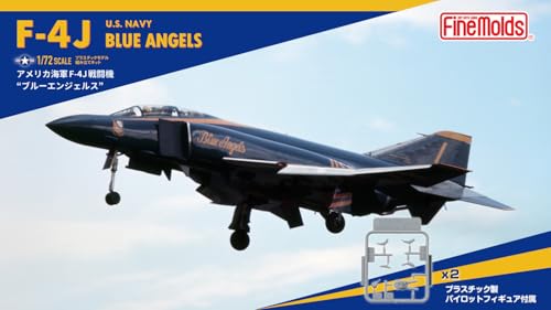Fine Molds 1/72 Jet Aircraft Series American F-4J Blue Angels Plastic Model FX03 (Airplane)