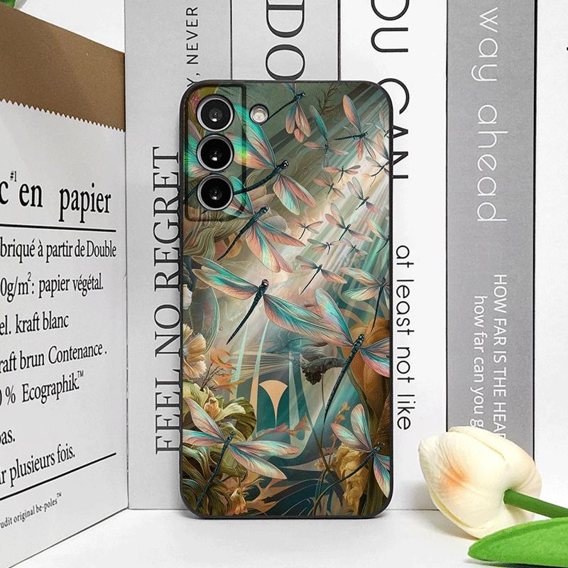 Flower Cute Dragonflies Vintage Floral Pattern Phone Case for Honor Huawei 200 Lite 100 400 PRO 80 X9 Magic 7 6 Lite 5 Pro Cover