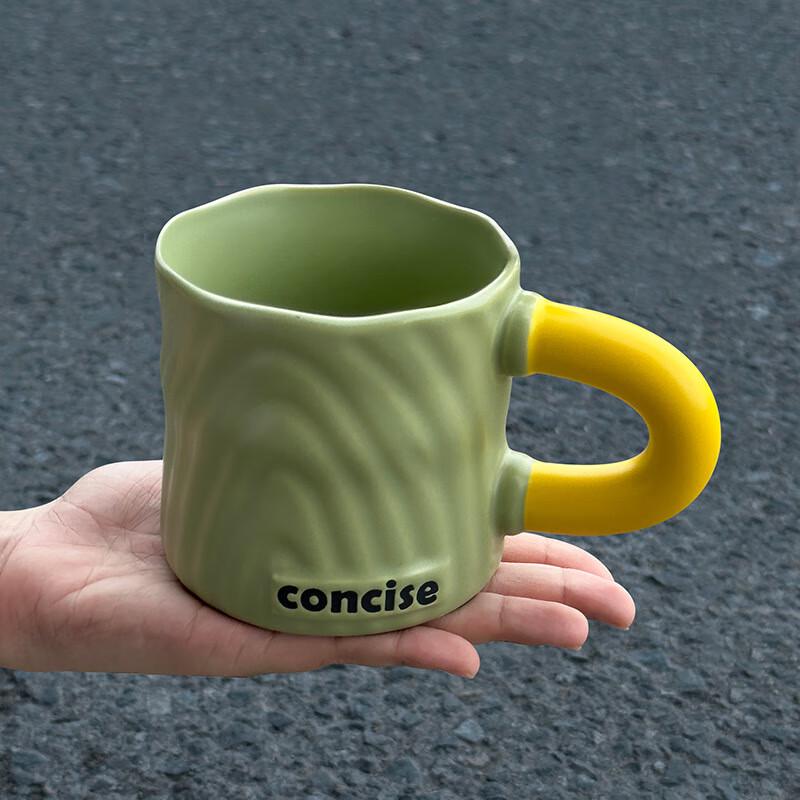 Color-block Ceramic Mug
