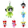 Girls The Powerpuff Blossom Raincoat Plush Toy Backpack Keychain Cartoon Pendant