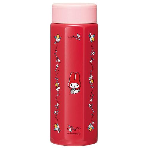 Skater Stainless Steel Mug Bottle, 500ml, Easy To Hold, Octagonal Shape, Insulated, My Melody, Flower Retro, Sanrio, STO5-A