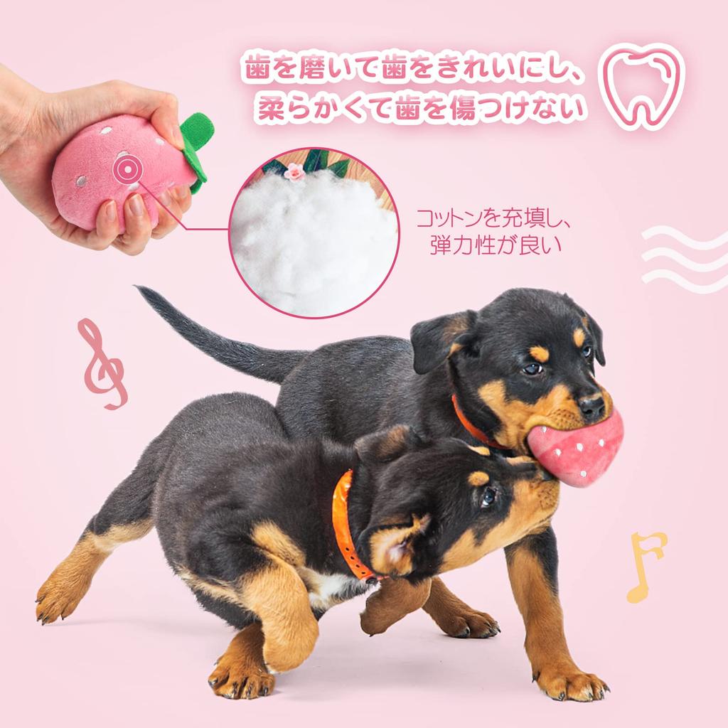 Hreaiaps 10 Pack Dog Toys, Squeaky Plush Chew Toys Set, Safe Durable Teething Fetch Throwing Toys for Puppies Small Medium Dogs, Washable (H01)