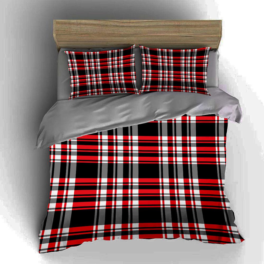 Bold Plaid Design. Bedding Duvet Cover Sets Duvet Covers Pillowcases Gifts (1 * Duvet Cover 2 * Pillowcases, Without Duvet Insert)
